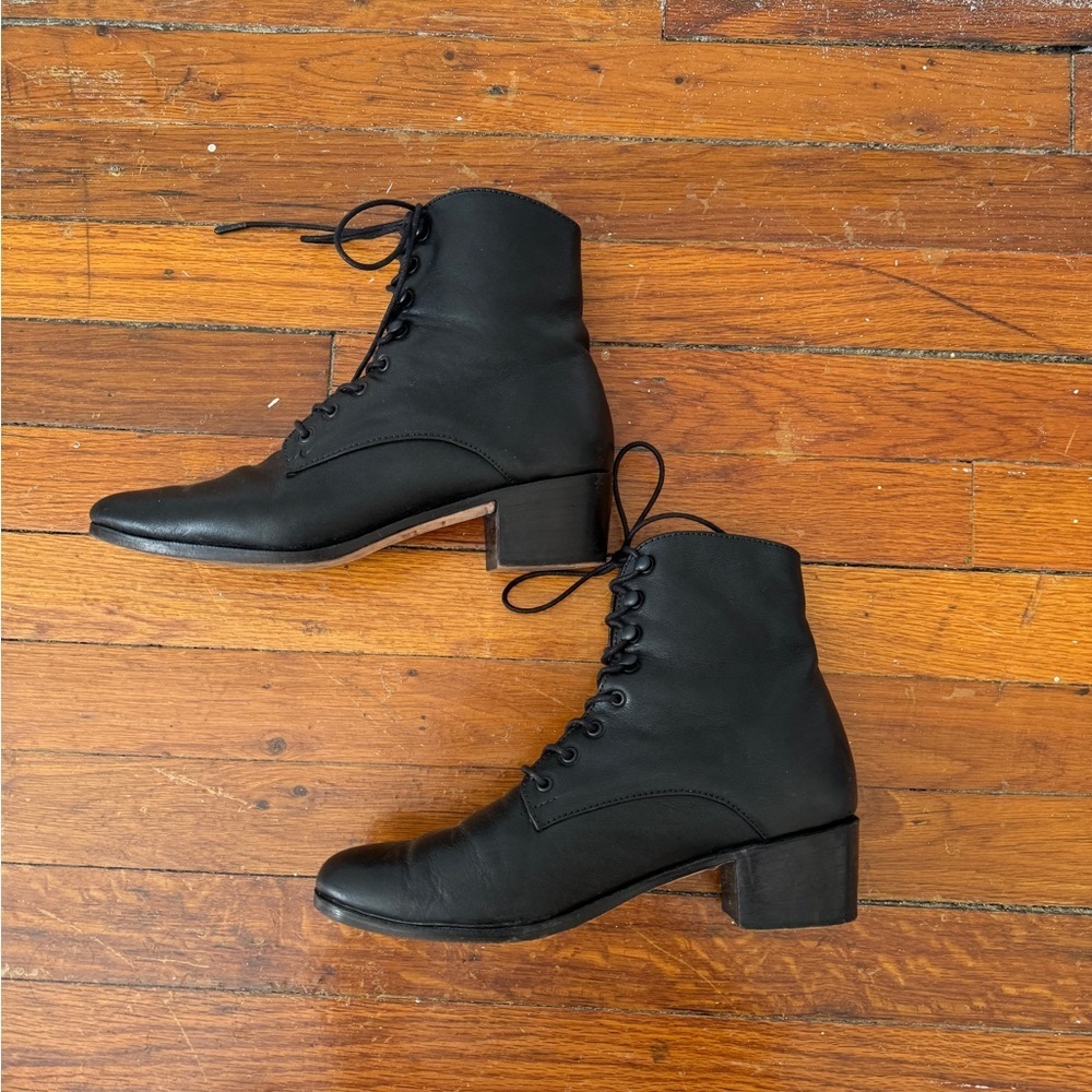 Christy Dawn Black Ankle Boots